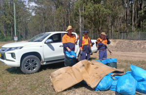 supported employees at waste facility